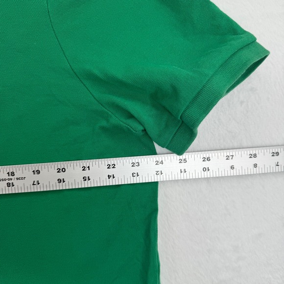 Polo Ralph Lauren Classic Fit Green Polo spellout Shirt Colorful Logo Mens XL - Picture 5 of 11